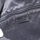 GUCCI GG Canvas Bamboo Schoudertas 2-weg Zwart Zilver 001 4095 Auth 178867-18