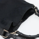 GUCCI GG Canvas Bamboo Schoudertas 2-weg Zwart Zilver 001 4095 Auth 178867-6