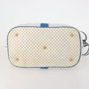 GUCCI Micro GG Supreme Shoulder Bag PVC Blue Gold Auth 178868-10