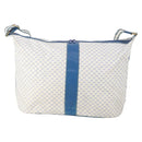GUCCI Micro GG Supreme Shoulder Bag PVC Blue Gold Auth 178868-3