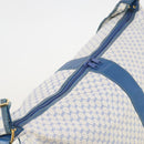 GUCCI Micro GG Supreme Shoulder Bag PVC Blue Gold Auth 178868-6