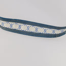GUCCI Micro GG Supreme Shoulder Bag PVC Blue Gold Auth 178868-8