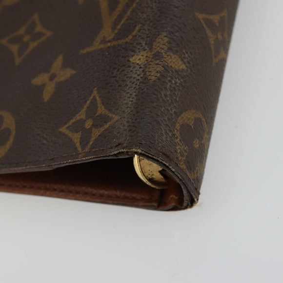 LOUIS VUITTON Monogram Agenda MM Day Planner Cover R20105 LV Auth 178870