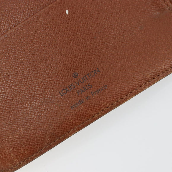 LOUIS VUITTON Monogram Agenda MM Day Planner Cover R20105 LV Auth 178870