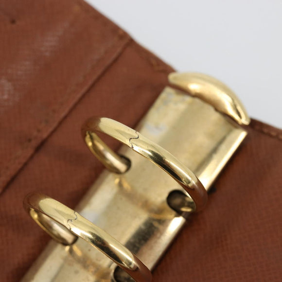LOUIS VUITTON Monogram Agenda MM Day Planner Cover R20105 LV Auth 178870