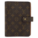 LOUIS VUITTON Monogram Agenda MM Day Planner Cover R20105 LV Auth 178870-2