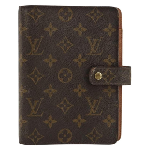LOUIS VUITTON Monogram Agenda MM Day Planner Cover R20105 LV Auth 178870