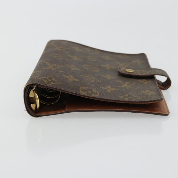 LOUIS VUITTON Monogram Agenda MM Day Planner Cover R20105 LV Auth 178870