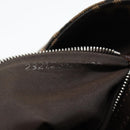 FENDI Zucca Canvas Mamma Baguette Shoulder Bag Black Brown Auth 178872SAM-21