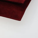 FENDI Plastic Chain Shoulder Bag Suede Red Auth 178876-10