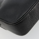 CELINE Shoulder Bag Leather Black Gold Auth 178878A-13