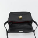 CELINE Shoulder Bag Leather Black Gold Auth 178878A-15