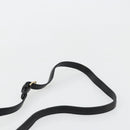 CELINE Shoulder Bag Leather Black Gold Auth 178878A-8