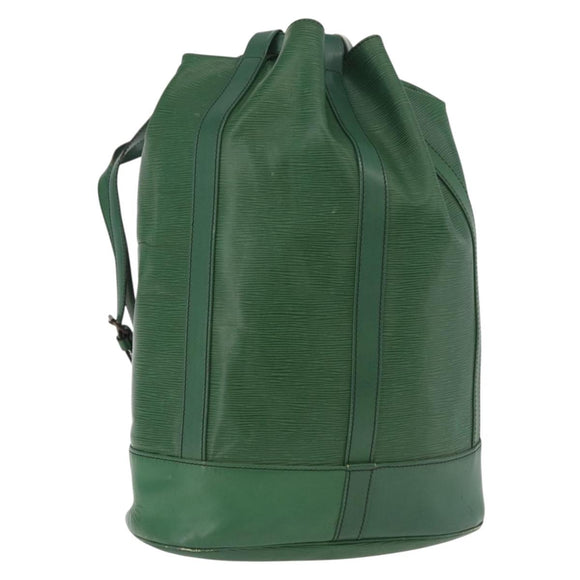LOUIS VUITTON Epi Randonnee GM Shoulder Bag Green M43084 LV Auth 178881