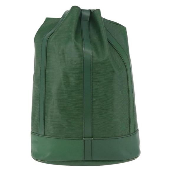 LOUIS VUITTON Epi Randonnee GM Shoulder Bag Green M43084 LV Auth 178881