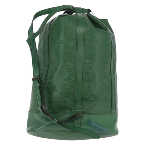 LOUIS VUITTON Epi Randonnee GM Shoulder Bag Green M43084 LV Auth 178881