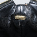 FENDI Zucca Canvas Accessory Pouch Black Brown Auth 178882-11