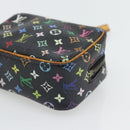 LOUIS VUITTON Monogram Multicolor Trousse Wapity Pouch Black M58034 Auth 178884-9
