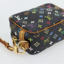 LOUIS VUITTON Monogram Multicolor Trousse Wapity Pouch Black M58034 Auth 178884-14