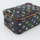 LOUIS VUITTON Monogram Multicolor Trousse Wapity Pouch Black M58034 Auth 178884-16