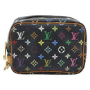 LOUIS VUITTON Monogram Multicolor Trousse Wapity Pouch Black M58034 Auth 178884-13