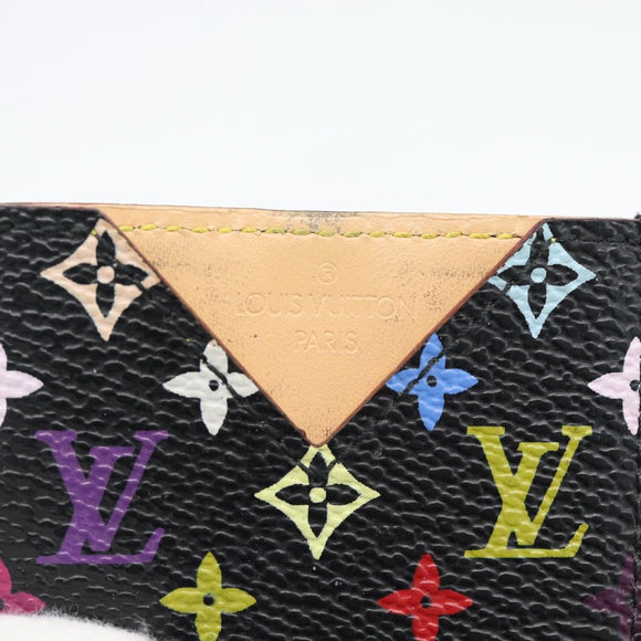 LOUIS VUITTON Monogram Multicolor Etui Miroir Mirror Black M92651 Auth 178885A