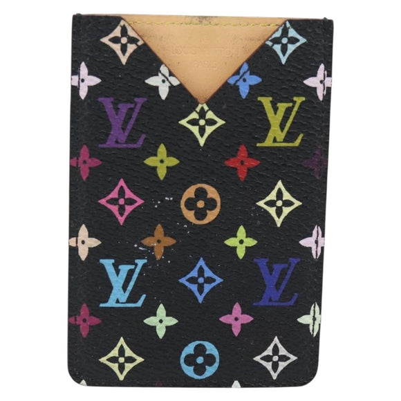 LOUIS VUITTON Monogram Multicolor Etui Miroir Mirror Black M92651 Auth 178885A