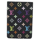 LOUIS VUITTON Monogram Multicolor Etui Miroir Mirror Black M92651 Auth 178885A-3