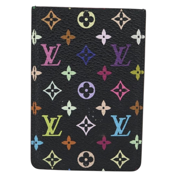 LOUIS VUITTON Monogram Multicolor Etui Miroir Mirror Black M92651 Auth 178885A