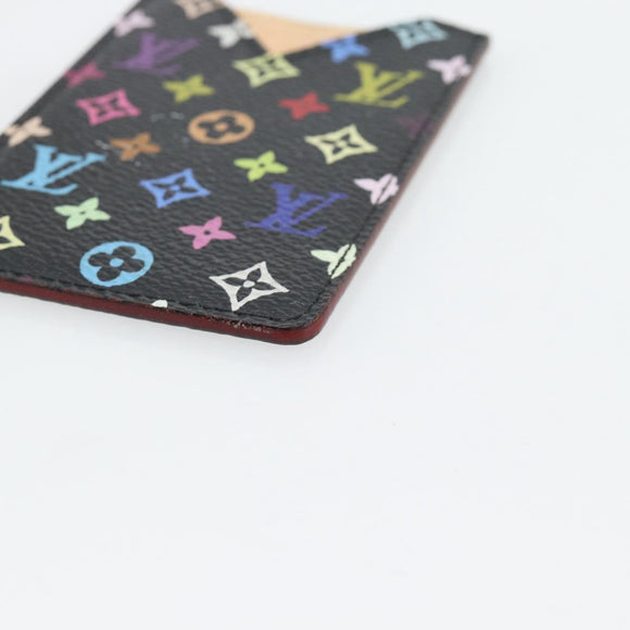 LOUIS VUITTON Monogram Multicolor Etui Miroir Mirror Black M92651 Auth 178885A