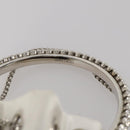 Jimmy Choo Bonbon Chain Shoulder Bag Satin 2way White Silver Auth 178886-15