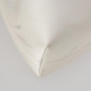 Jimmy Choo Bonbon Chain Shoulder Bag Satin 2way White Silver Auth 178886-18
