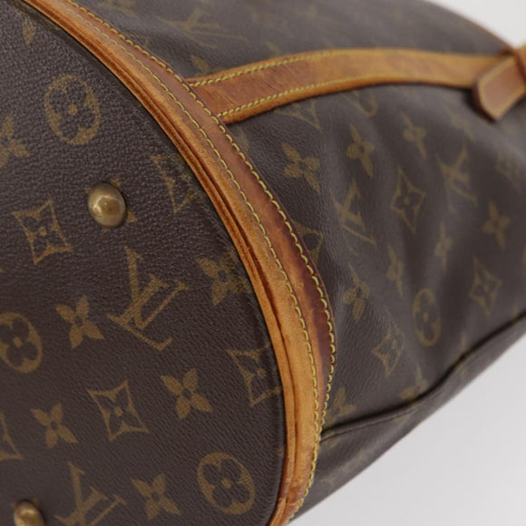 LOUIS VUITTON Monogram Bucket GM Shoulder Bag M42236 LV Auth 178888