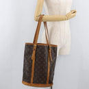 LOUIS VUITTON Monogram Bucket GM Shoulder Bag M42236 LV Auth 178888-23
