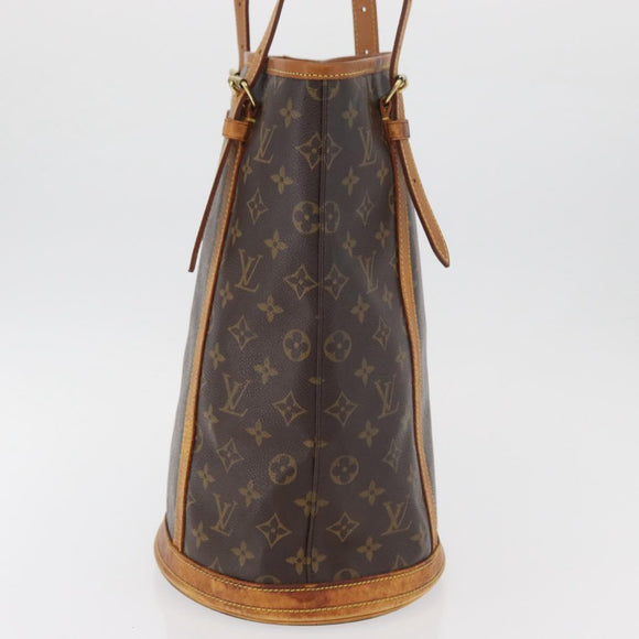 LOUIS VUITTON Monogram Bucket GM Shoulder Bag M42236 LV Auth 178888