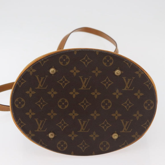 LOUIS VUITTON Monogram Bucket GM Shoulder Bag M42236 LV Auth 178888