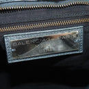 BALENCIAGA The City Hand Bag Leather Green Auth 178891V-21