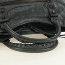 BALENCIAGA The City Hand Bag Leather Green Auth 178891V-7