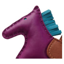 HERMES Rodeo PM Charm Leather Purple Auth 178894M-2