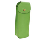 HERMES Stifteetui Leder Grün Gold Auth 178895M-1