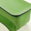 HERMES Stifteetui Leder Grün Gold Auth 178895M-15