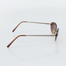 CHANEL COCO Mark Sunglasses Metal Bronze CC Auth 178896A-4