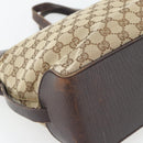 GUCCI GG Canvas Handtasche Beige Gold 106251 Auth 178897-14