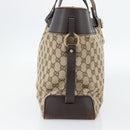 GUCCI GG Canvas Handtasche Beige Gold 106251 Auth 178897-3
