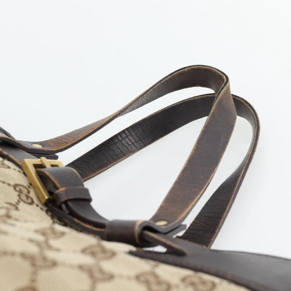 GUCCI GG Canvas Handtasche Beige Gold 106251 Auth 178897