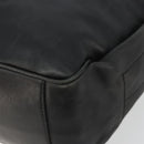 CELINE Shoulder Bag Leather Black Gold Auth 178898A-14