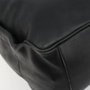 CELINE Shoulder Bag Leather Black Gold Auth 178898A-15