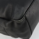 CELINE Shoulder Bag Leather Black Gold Auth 178898A-9