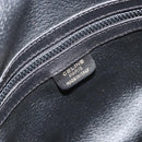 CELINE Shoulder Bag Leather Black Gold Auth 178898A-17