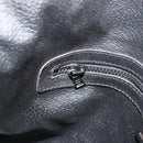 CELINE Shoulder Bag Leather Black Gold Auth 178898A-20